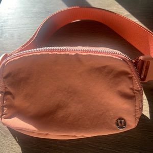 Lululemon peach colored waist belt bag